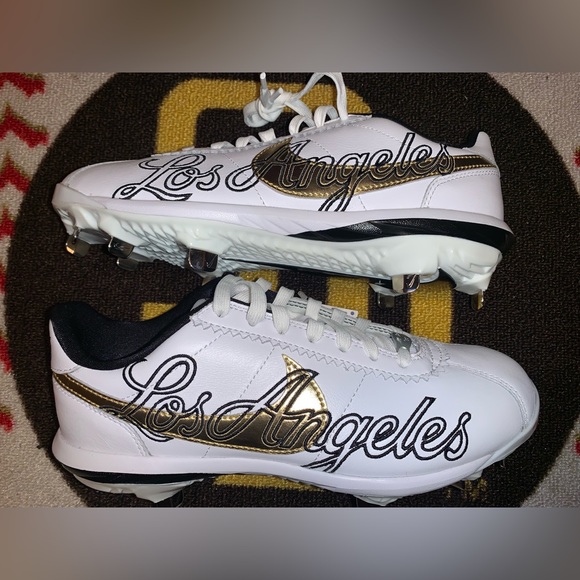 Los Angeles Nike Cortez baseball cleats - Picture 5 of 9